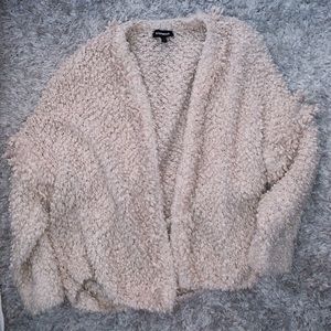 Express Sweater Cardigan - cozy fleece